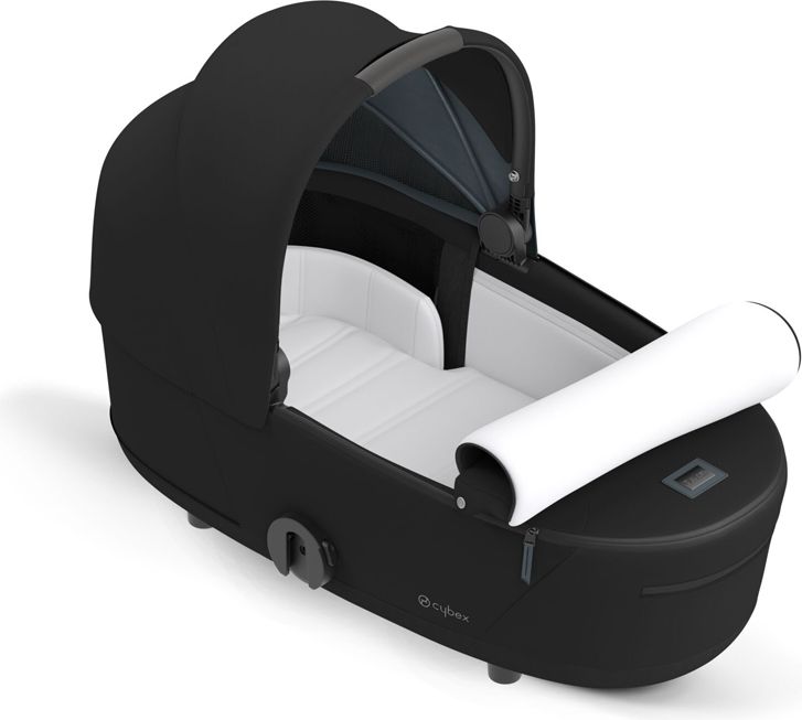 CYBEX Kočárek Mios 3.0 Chrome Black, seat pack, lux carry cot Deep Black - obrázek 11