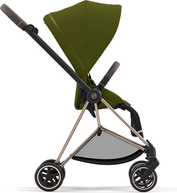 CYBEX Kočárek Mios 3.0 Chrome Black, seat pack, lux carry cot Khaki Green - obrázek 5