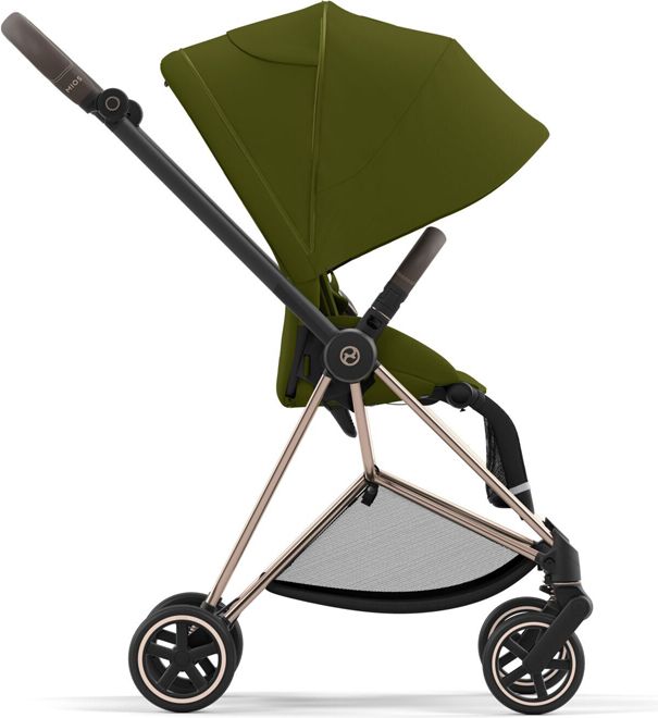CYBEX Kočárek Mios 3.0 Chrome Black, seat pack, lux carry cot Khaki Green - obrázek 6