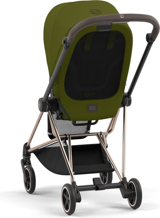 CYBEX Kočárek Mios 3.0 Chrome Black, seat pack, lux carry cot Khaki Green - obrázek 8