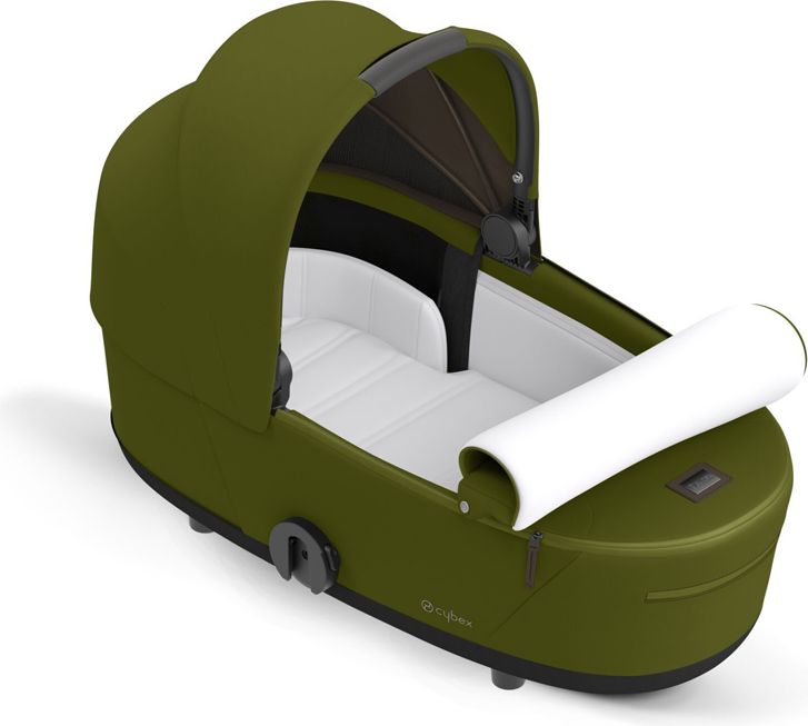 CYBEX Kočárek Mios 3.0 Chrome Black, seat pack, lux carry cot Khaki Green - obrázek 12