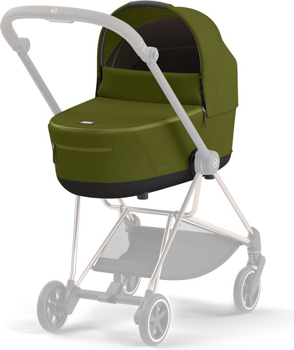 CYBEX Kočárek Mios 3.0 Chrome Black, seat pack, lux carry cot Khaki Green - obrázek 16