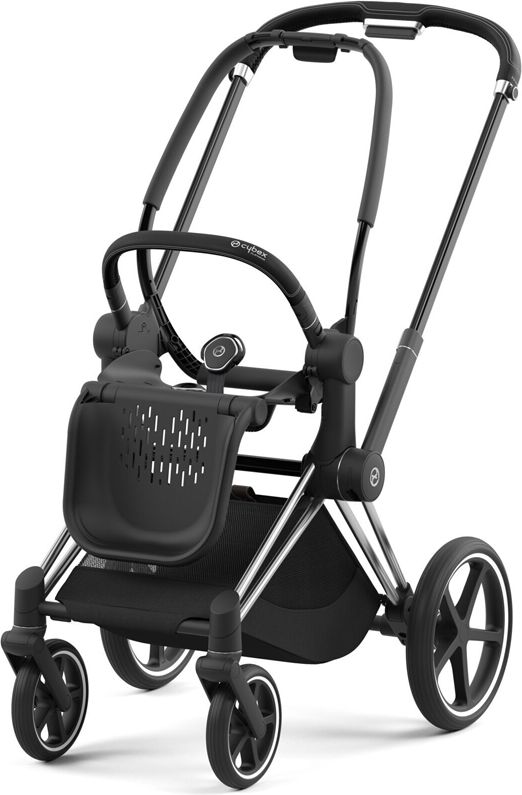 CYBEX Kočárek Priam 4.0 Chrome Black, seat pack, lux carry cot Nautical Blue - obrázek 9