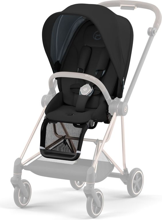 CYBEX Kočárek Mios 3.0 Chrome Brown, seat pack, lux carry cot Deep Black - obrázek 2