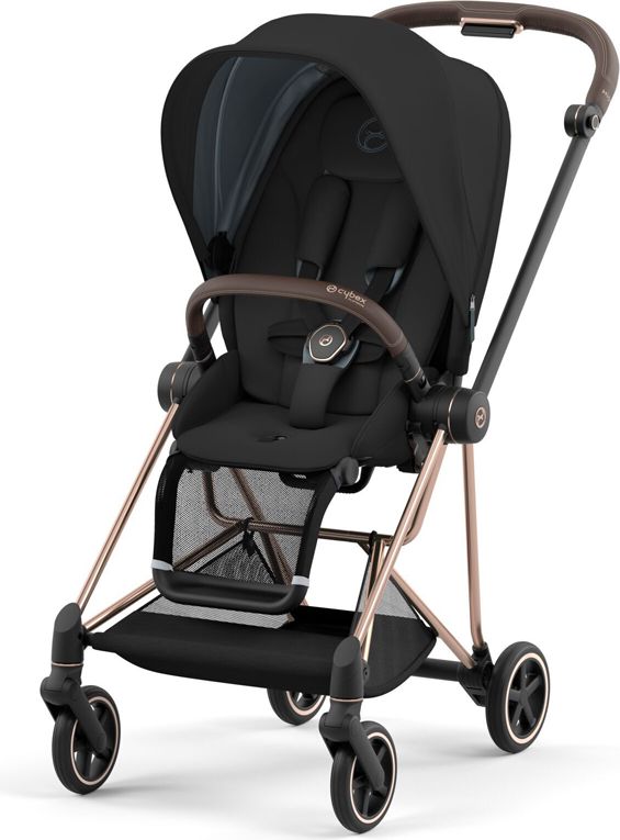 CYBEX Kočárek Mios 3.0 Chrome Brown, seat pack, lux carry cot Deep Black - obrázek 3