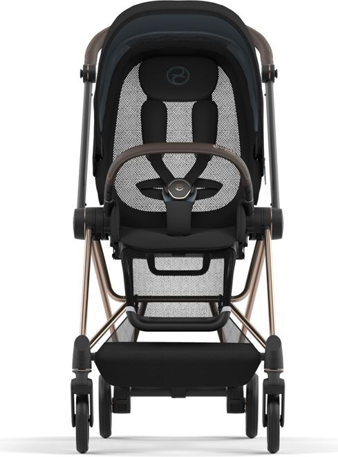 CYBEX Kočárek Mios 3.0 Chrome Brown, seat pack, lux carry cot Deep Black - obrázek 4