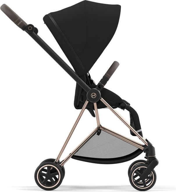 CYBEX Kočárek Mios 3.0 Chrome Brown, seat pack, lux carry cot Deep Black - obrázek 5
