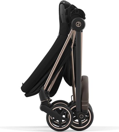 CYBEX Kočárek Mios 3.0 Chrome Brown, seat pack, lux carry cot Deep Black - obrázek 9