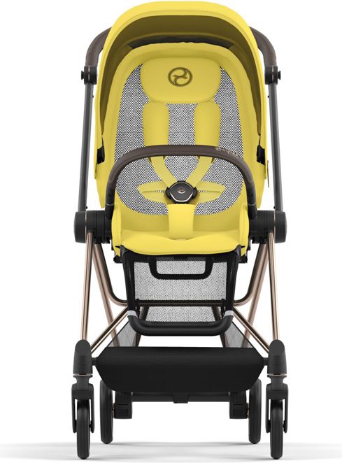 CYBEX Kočárek Mios 3.0 Chrome Brown, seat pack, lux carry cot Mustard Yellow - obrázek 4