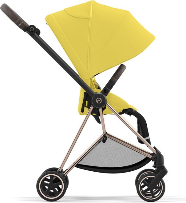 CYBEX Kočárek Mios 3.0 Chrome Brown, seat pack, lux carry cot Mustard Yellow - obrázek 6