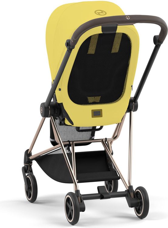 CYBEX Kočárek Mios 3.0 Chrome Brown, seat pack, lux carry cot Mustard Yellow - obrázek 8
