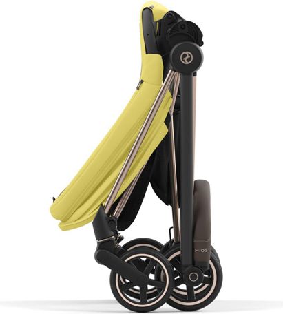 CYBEX Kočárek Mios 3.0 Chrome Brown, seat pack, lux carry cot Mustard Yellow - obrázek 9
