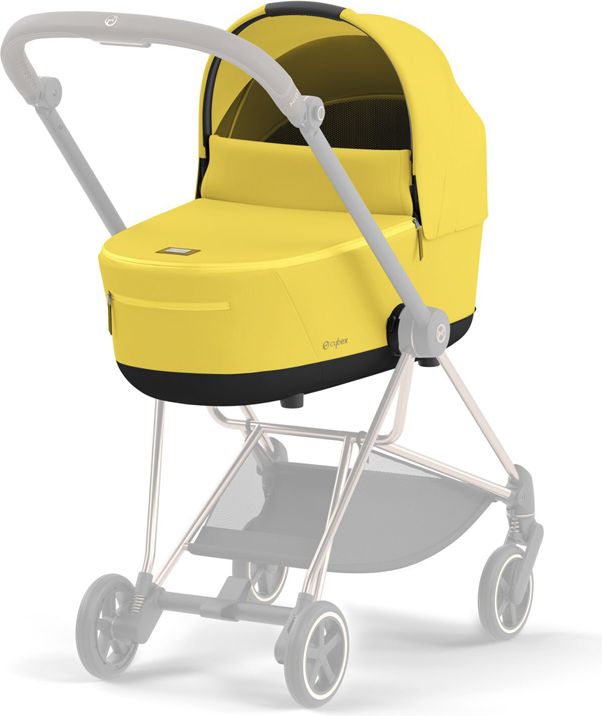 CYBEX Kočárek Mios 3.0 Chrome Brown, seat pack, lux carry cot Mustard Yellow - obrázek 16