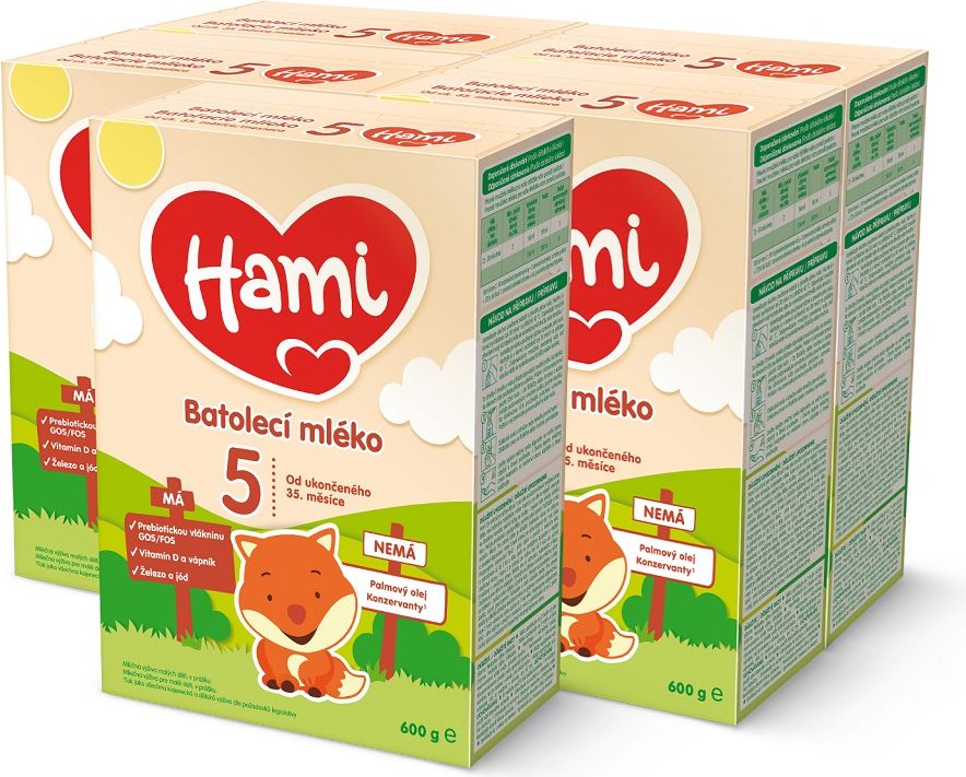 5x HAMI 5 Mléko dětské 600 g - obrázek 4