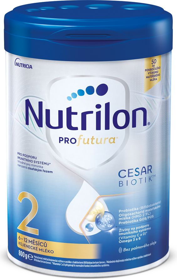4x NUTRILON Profutura CESARBIOTIK 2 kojenecké mléko 800 g - obrázek 4