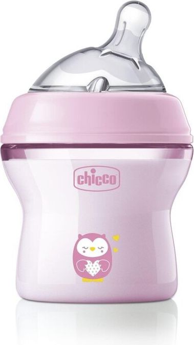 Chicco Natural Feeling kojenecká láhev růžová 150ml - obrázek 1