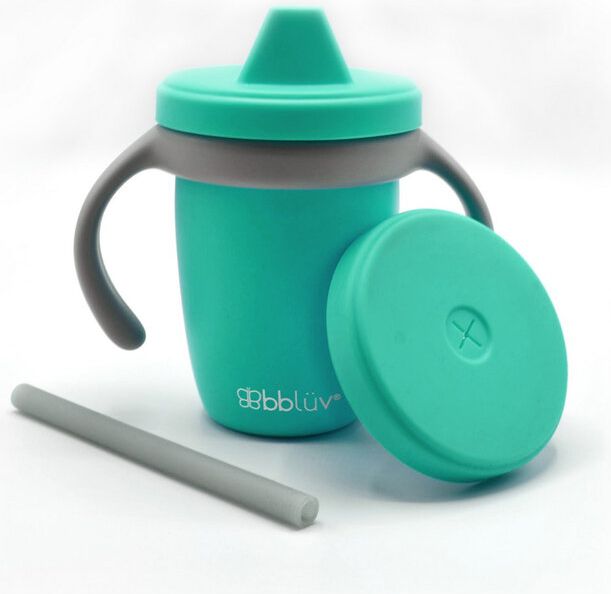 BBLÜV Küp Sippy Cup Silikonový hrneček Aqua - obrázek 1