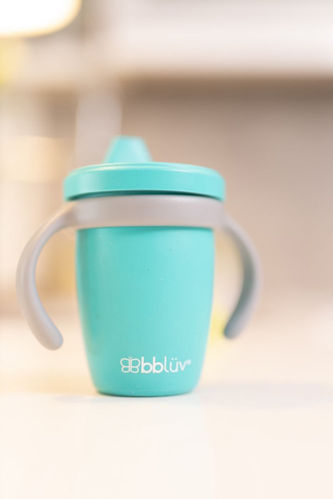 BBLÜV Küp Sippy Cup Silikonový hrneček Aqua - obrázek 2
