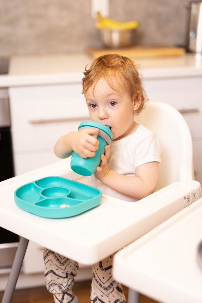 BBLÜV Küp Sippy Cup Silikonový hrneček Aqua - obrázek 6