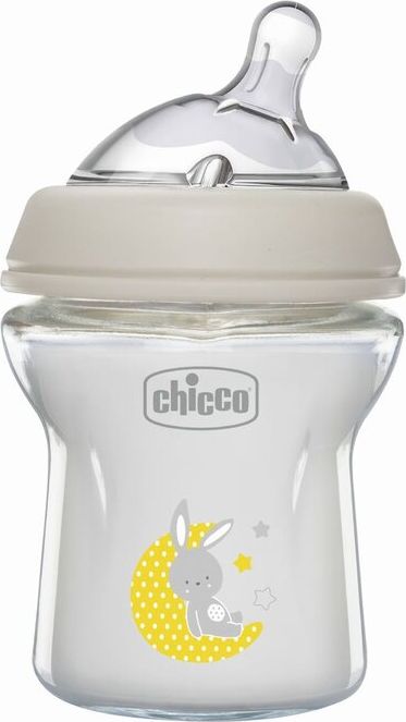 Chicco Láhev kojenecká sklo Natural Feeling neutral V001415 150ml - obrázek 1