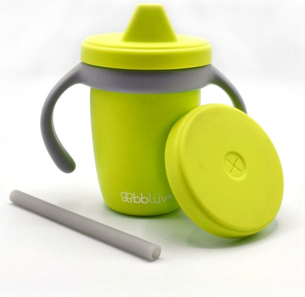BBLÜV Küp Sippy Cup Silikonový hrneček Lime - obrázek 1