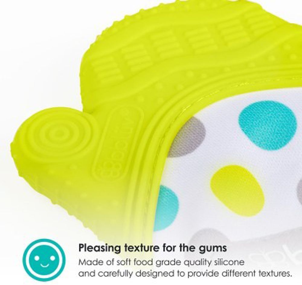 BBLÜV Glüv Rukavice dětská kousací Lime - obrázek 3