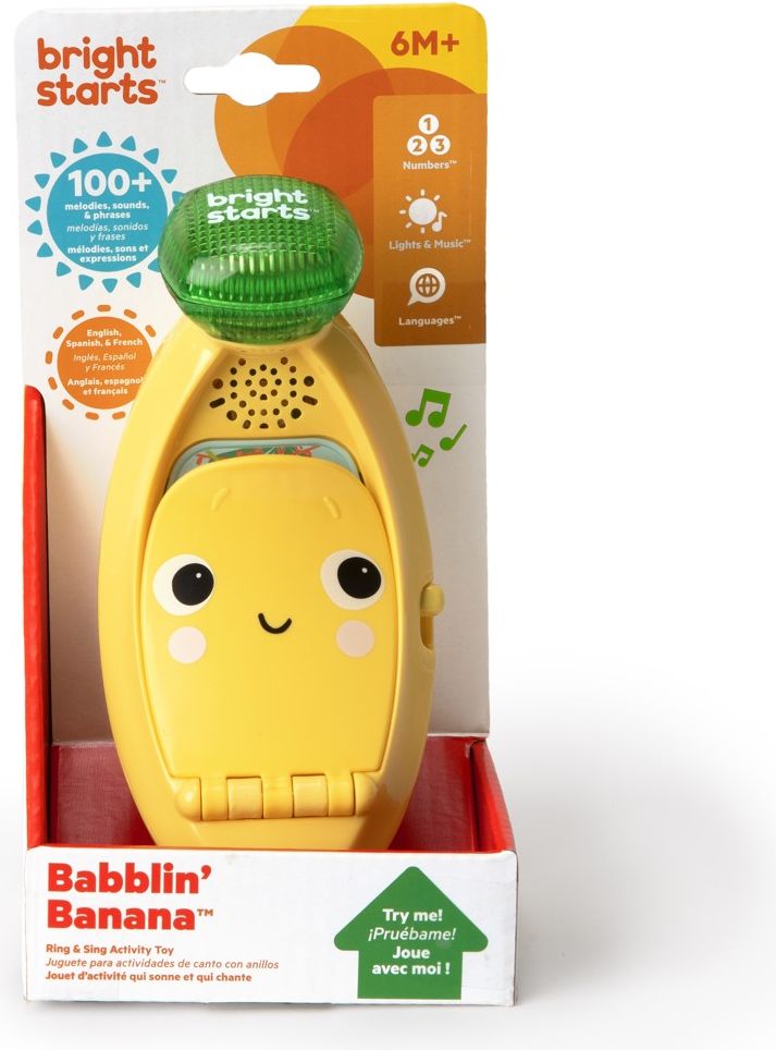BRIGHT STARTS Hračka hudební světelná Babblin’ Banana 6m+ - obrázek 9