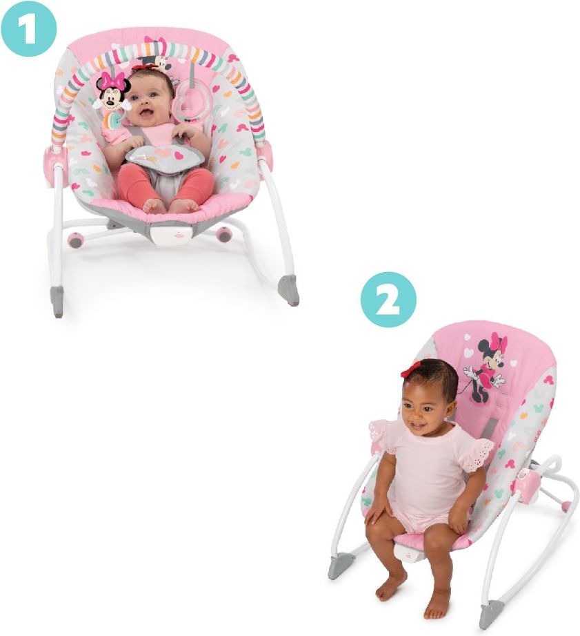 DISNEY BABY Houpátko vibrující MINNIE MOUSE Forever Besties™ 0m+ do 18 kg - obrázek 2