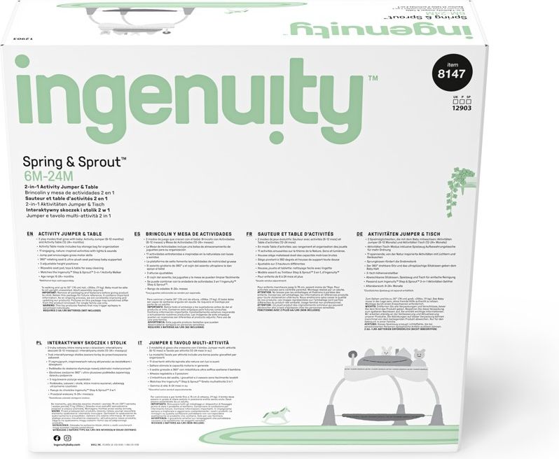 INGENUITY Aktivní centrum 2v1 Spring & Sprout™ 6m+ do 11 kg - obrázek 10