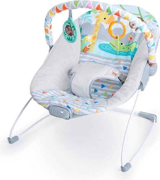 BRIGHT STARTS Lehátko vibrující Safari Fun™ 0m+ do 9 kg - obrázek 1