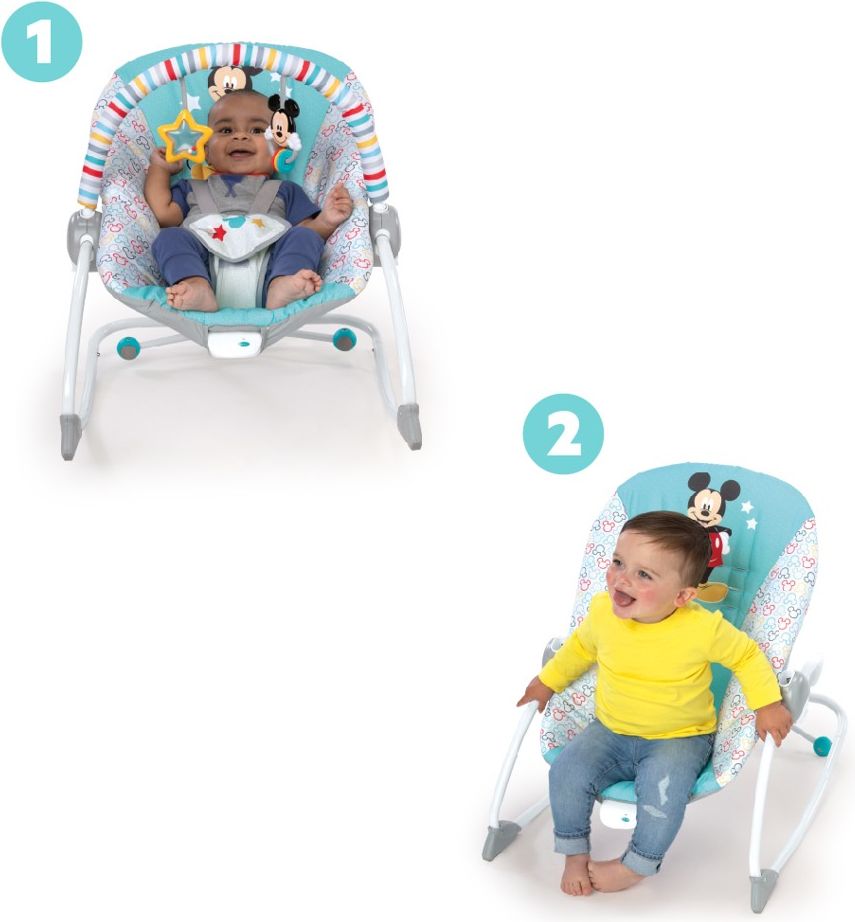 DISNEY BABY Houpátko vibrující MICKEY MOUSE Original Bestie™ 0m+ do 18 kg - obrázek 2
