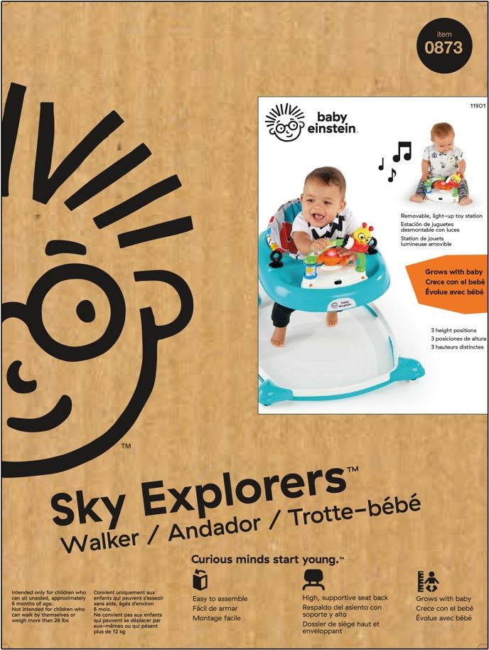 BABY EINSTEIN Chodítko Sky Explorers Walker™ 6m+ do 12 kg - obrázek 9