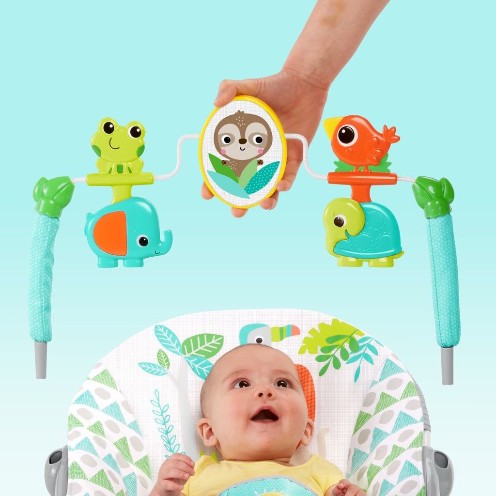 BRIGHT STARTS Lehátko vibrující Spinnin' Safari™ 0m+ do 9 kg - obrázek 7