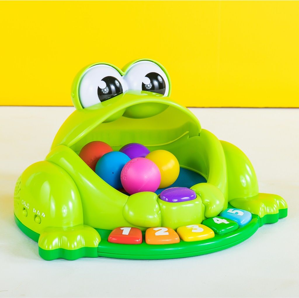 BRIGHT STARTS Hračka hudební žabka Pop & Giggle Pond Pal™ 6m+ - obrázek 5
