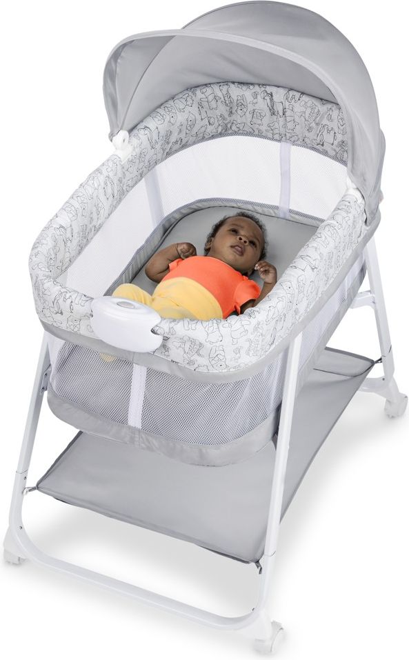 DISNEY BABY Postýlka s vibrační jednotkou skládací WINNIE THE POOH 0m+ do 7 kg - obrázek 2