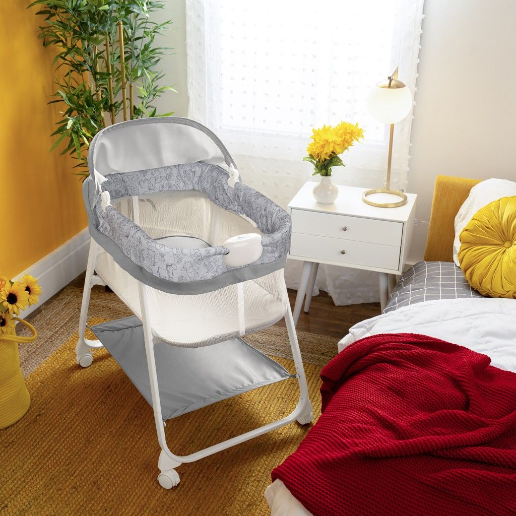 DISNEY BABY Postýlka s vibrační jednotkou skládací WINNIE THE POOH 0m+ do 7 kg - obrázek 8