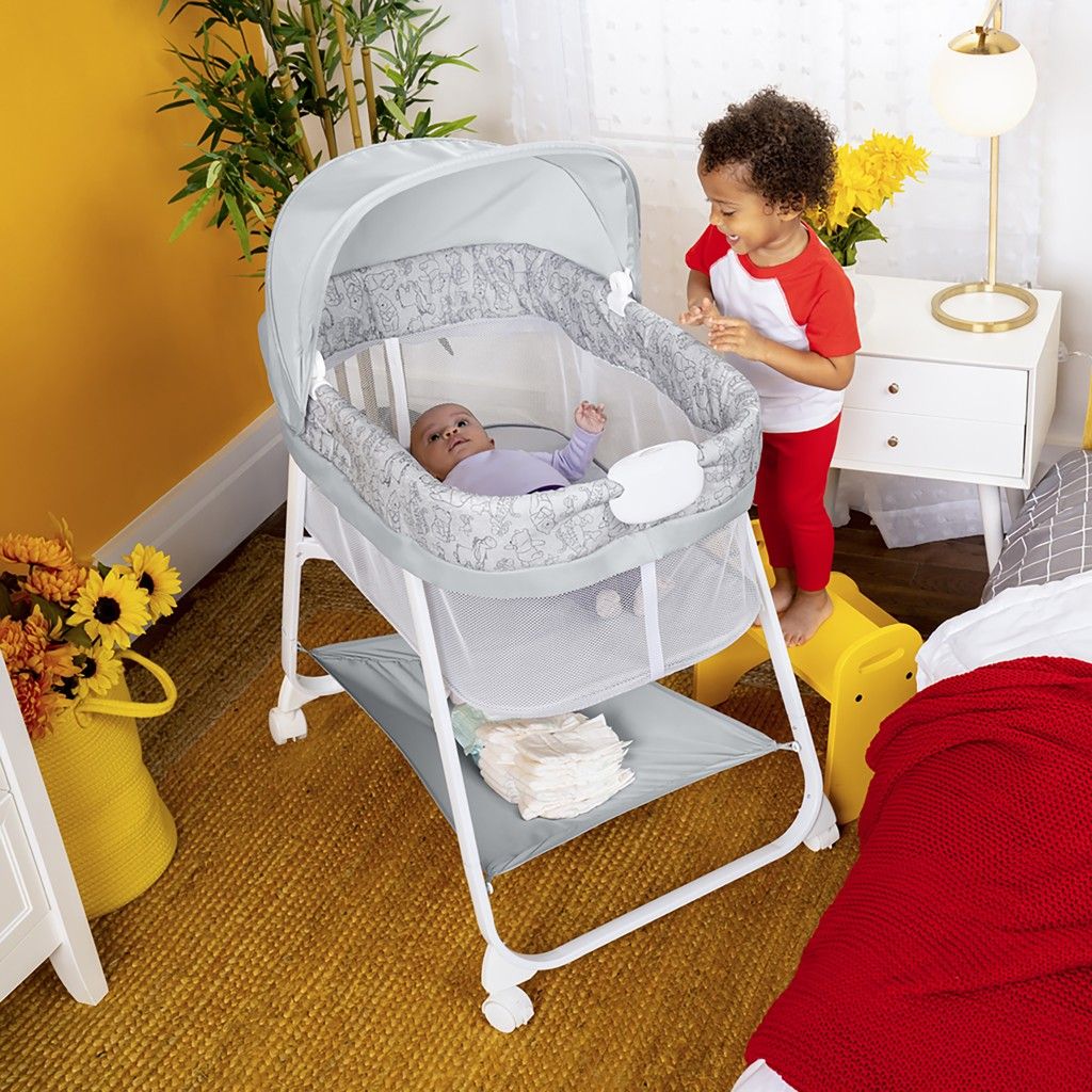 DISNEY BABY Postýlka s vibrační jednotkou skládací WINNIE THE POOH 0m+ do 7 kg - obrázek 9
