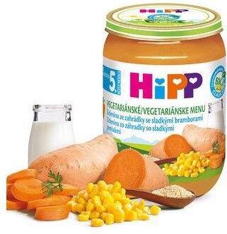 3x HiPP BIO Zelenina ze zahrádky se sladkými bramborami od uk. 5. měsíce - obrázek 2