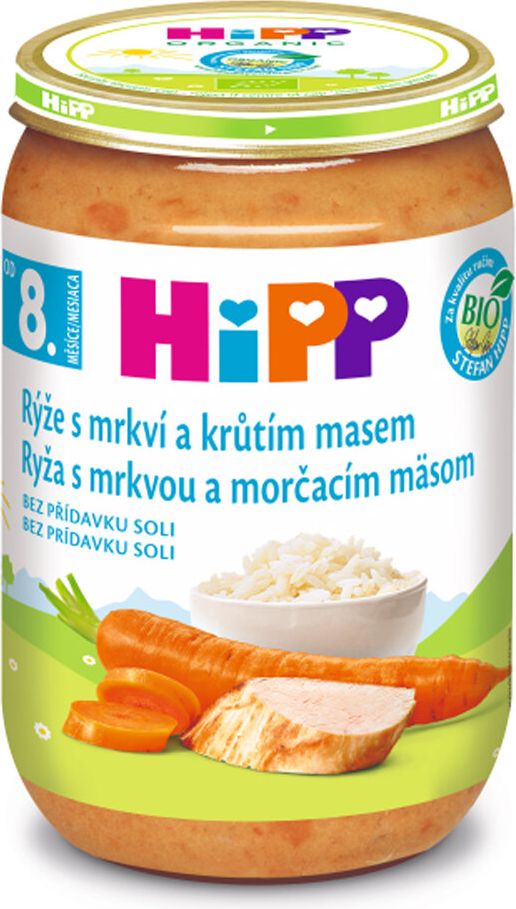 3x HiPP Rýže s karotkou a krůtím masem (220 g) - maso-zeleninový příkrm - obrázek 2