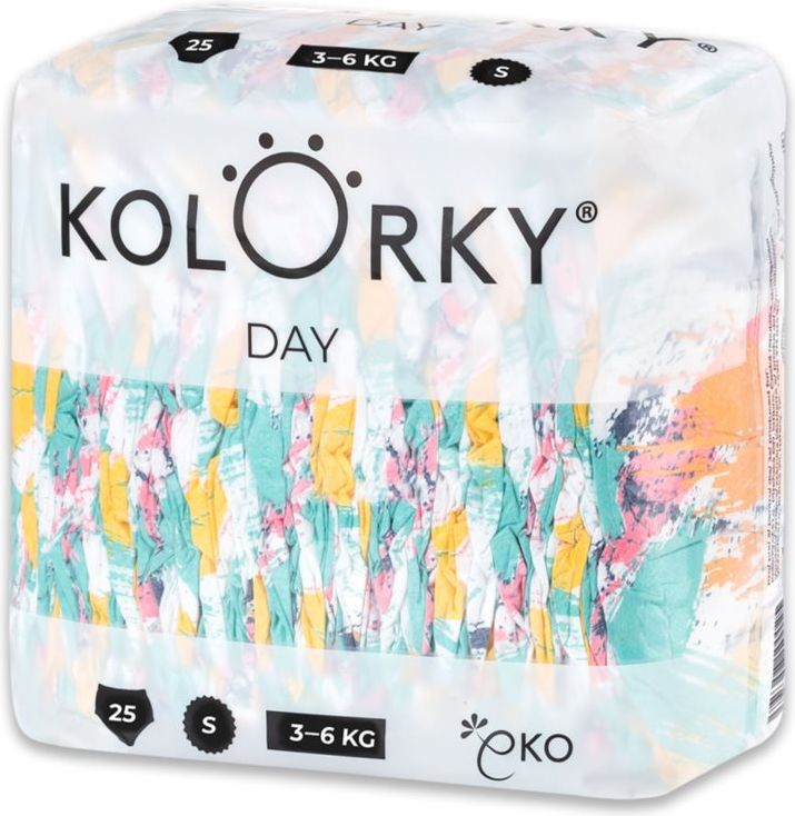4x KOLORKY DAY Pleny jednorázové eko, štětec S (3-6 kg) 25 ks - obrázek 2