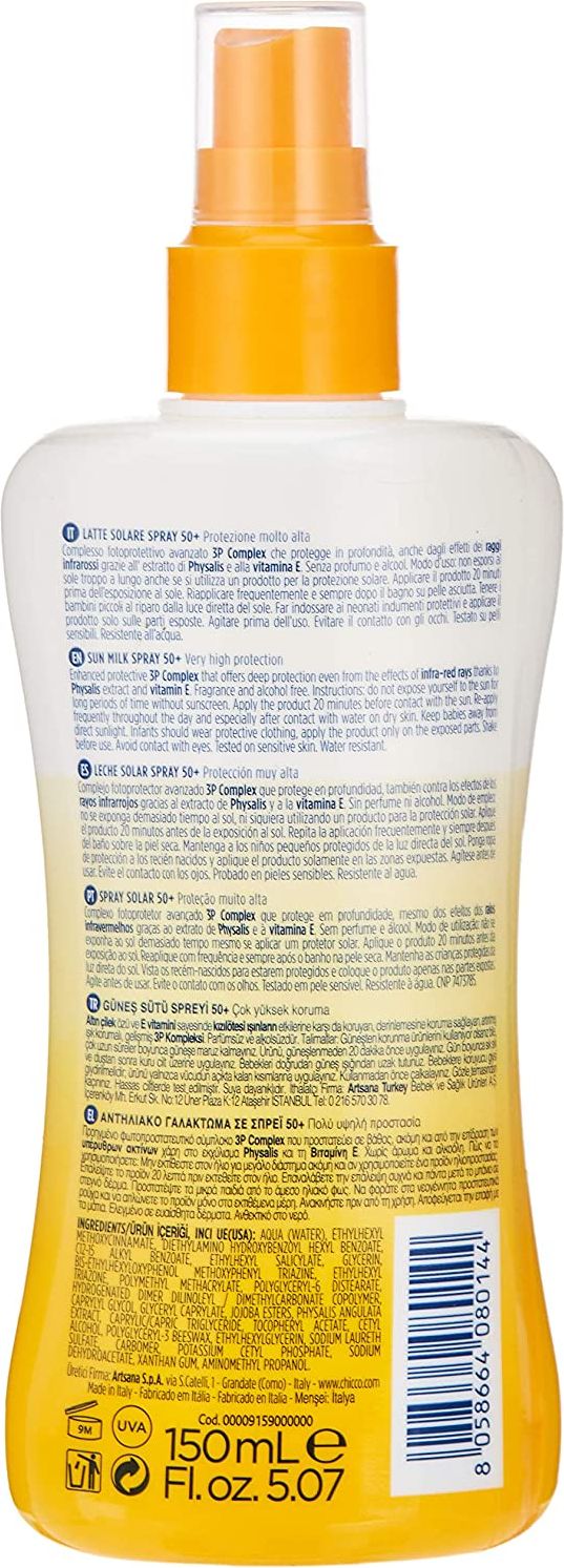 Chicco opalovací spray SPF50 150 ml - obrázek 2