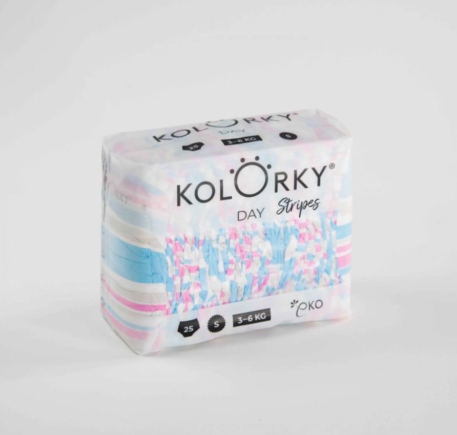 4x KOLORKY DAY Pleny jednorázové eko, pruhy M (5-8 kg) 21 ks - obrázek 9
