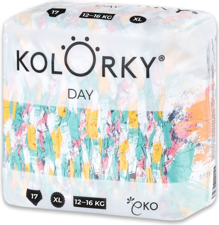 4x KOLORKY DAY Pleny jednorázové eko, štětec XL (12-16 kg) 17 ks - obrázek 2