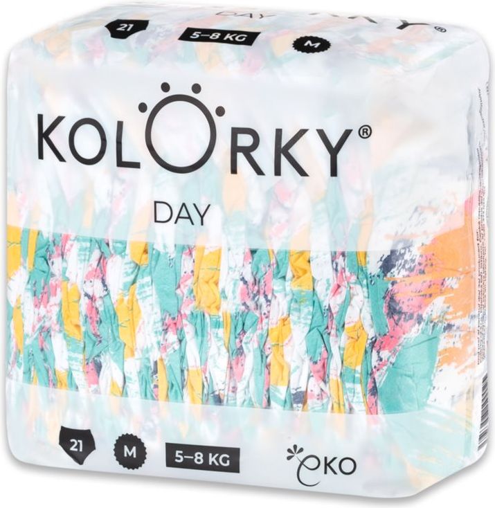 4x KOLORKY DAY Pleny jednorázové eko, štětec M (5-8 kg) 21 ks - obrázek 2
