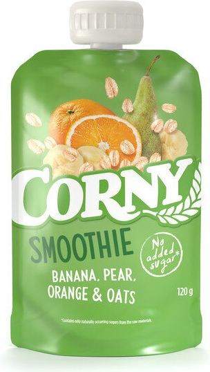 6x CORNY Smoothie banán, hruška, pomeranč, ovesné vločky 120 g - obrázek 2