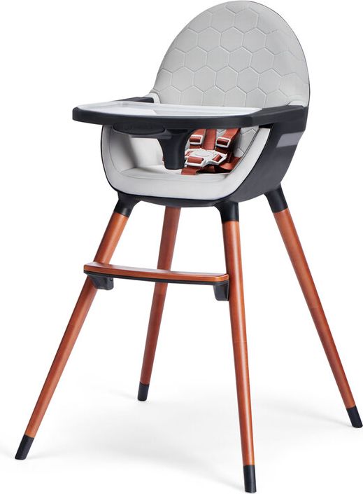 KINDERKRAFT Židlička jídelní FINIX Grey - obrázek 1
