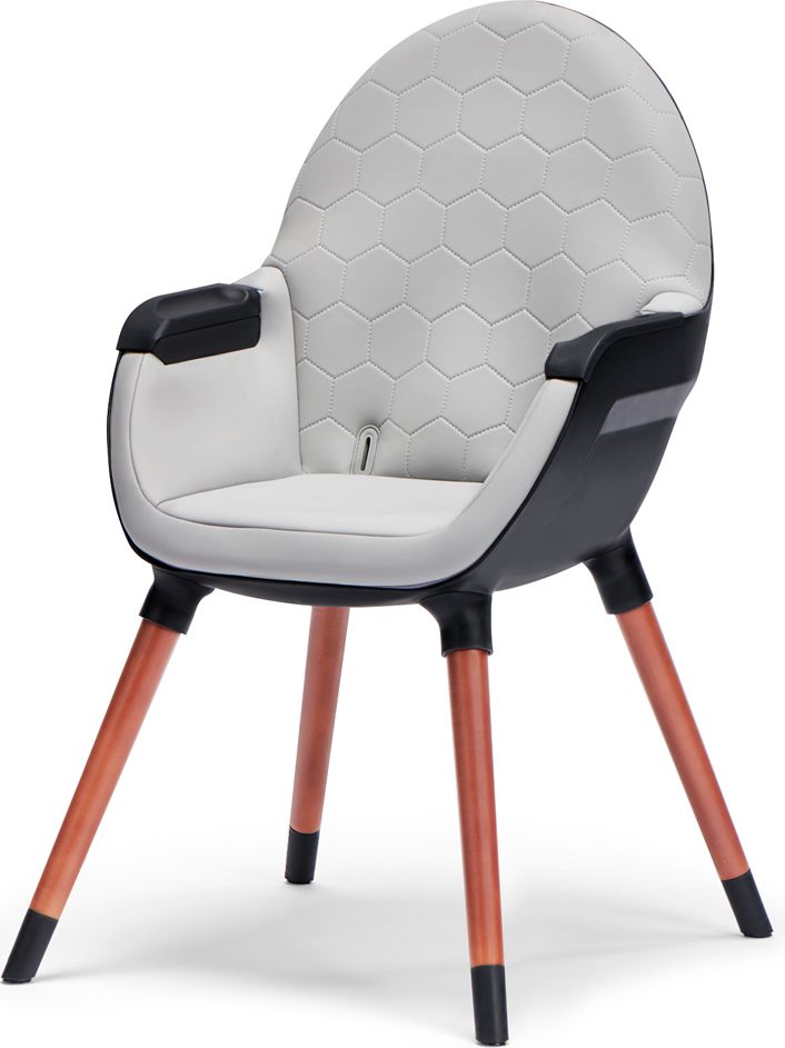 KINDERKRAFT Židlička jídelní FINIX Grey - obrázek 4
