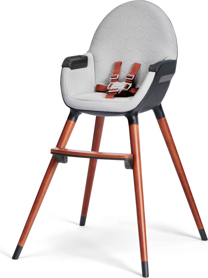 KINDERKRAFT Židlička jídelní FINIX Grey - obrázek 7