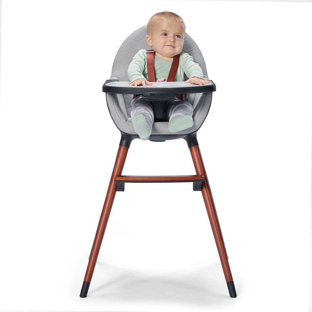 KINDERKRAFT Židlička jídelní FINIX Grey - obrázek 8