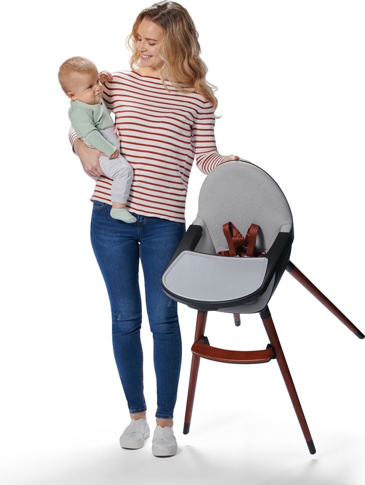 KINDERKRAFT Židlička jídelní FINIX Grey - obrázek 10